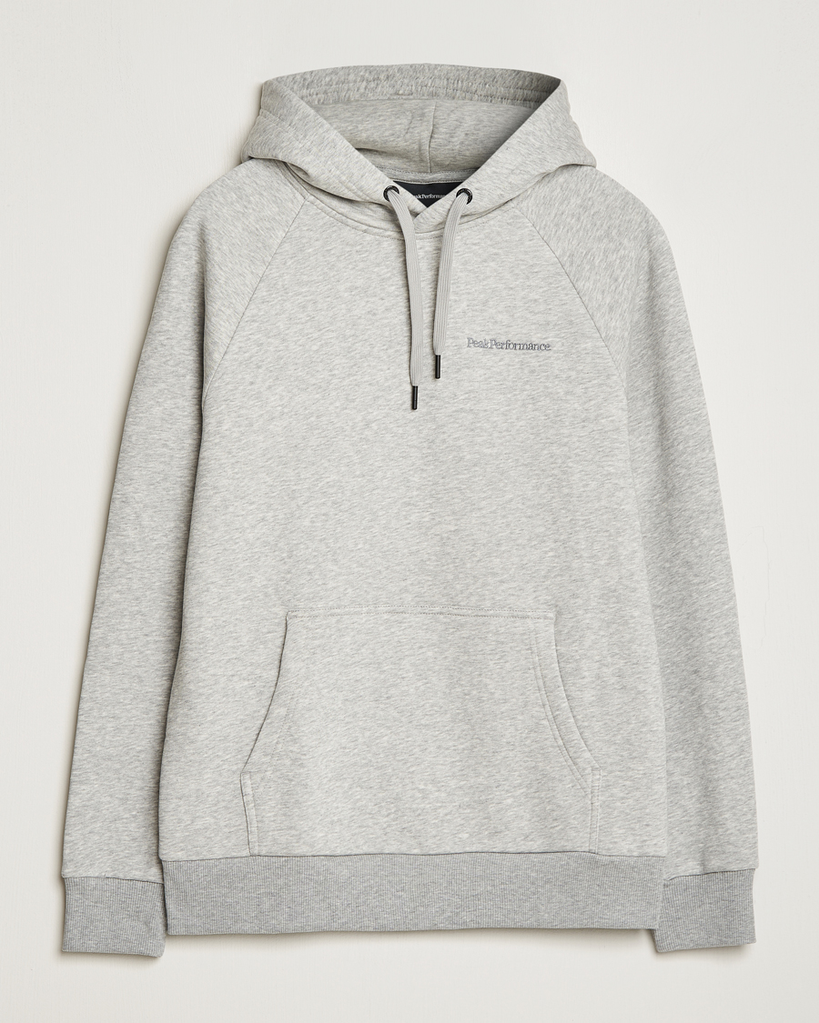 Herre | Gensere | Peak Performance | Original Logo Hoodie Grey Melange