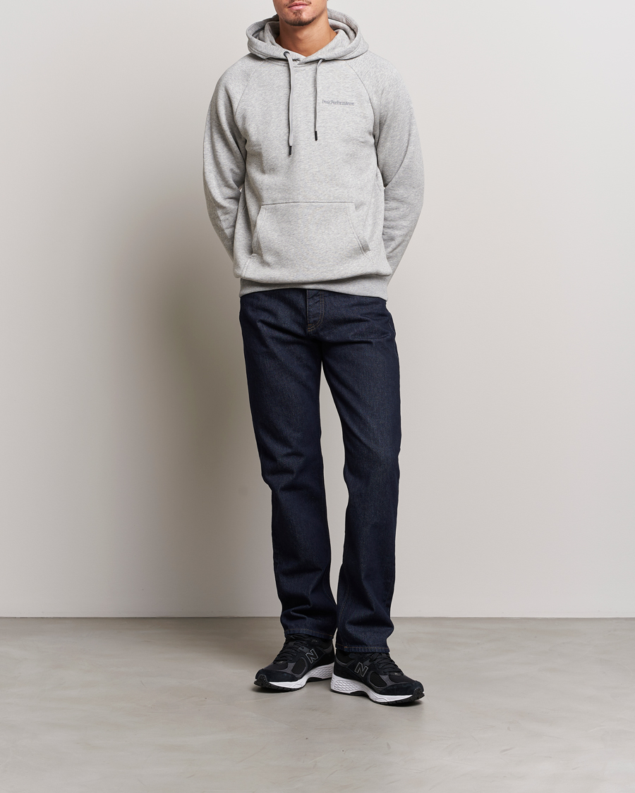 Herre | Gensere | Peak Performance | Original Logo Hoodie Grey Melange