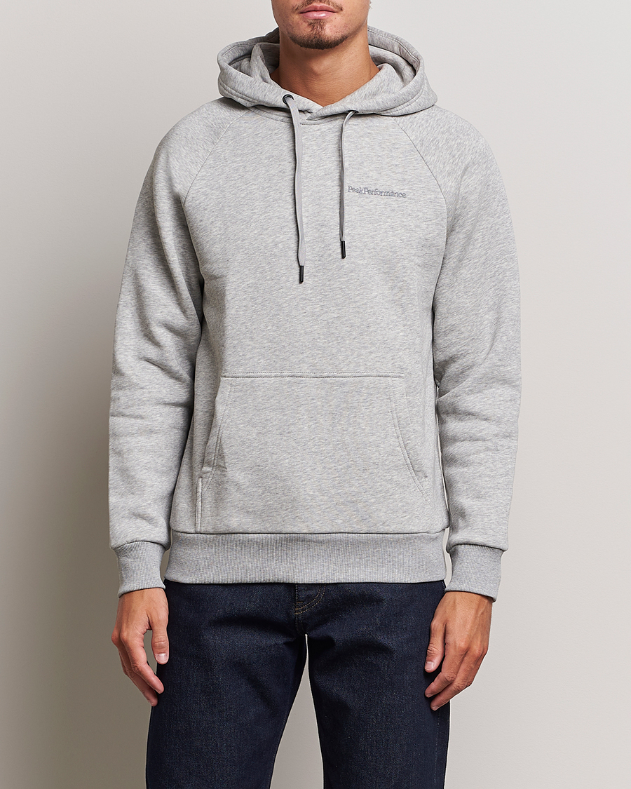 Herre |  | Peak Performance | Original Logo Hoodie Grey Melange