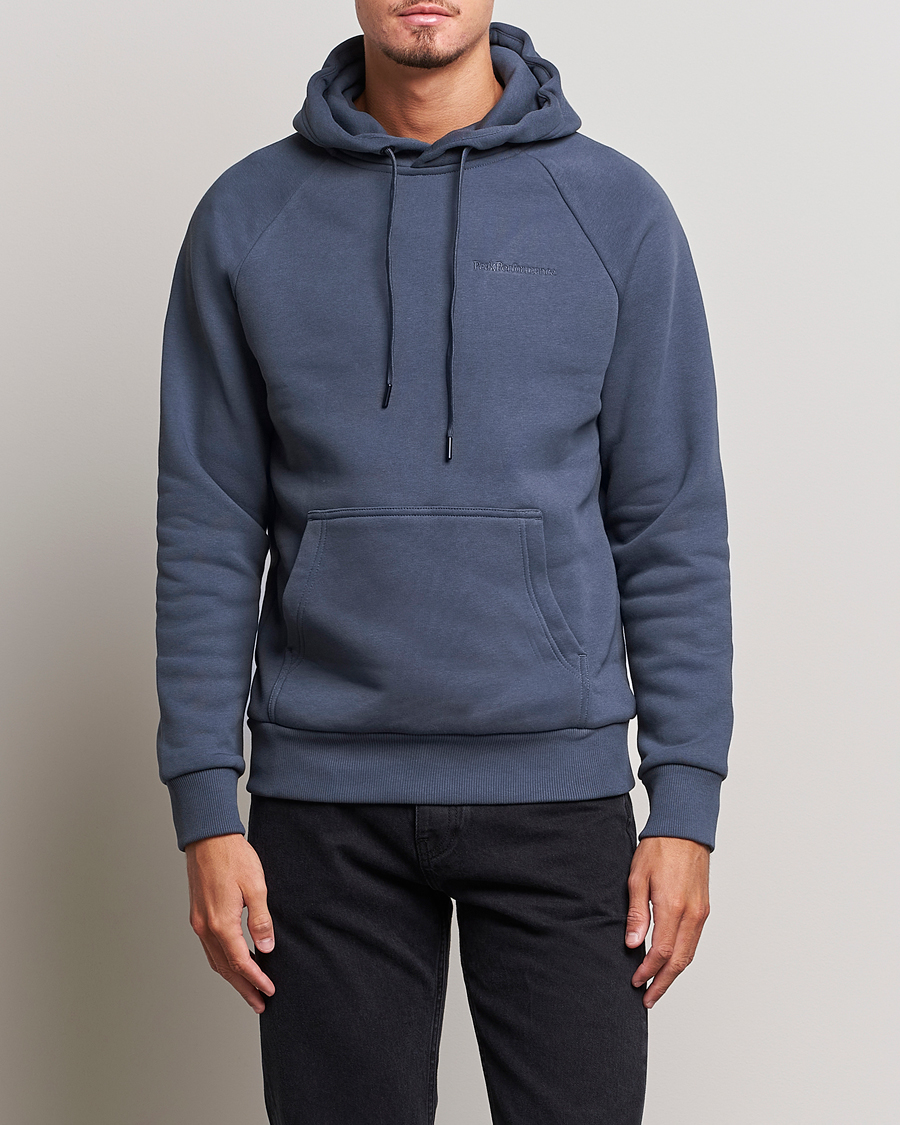 Herre |  | Peak Performance | Original Logo Hoodie Omber Blue