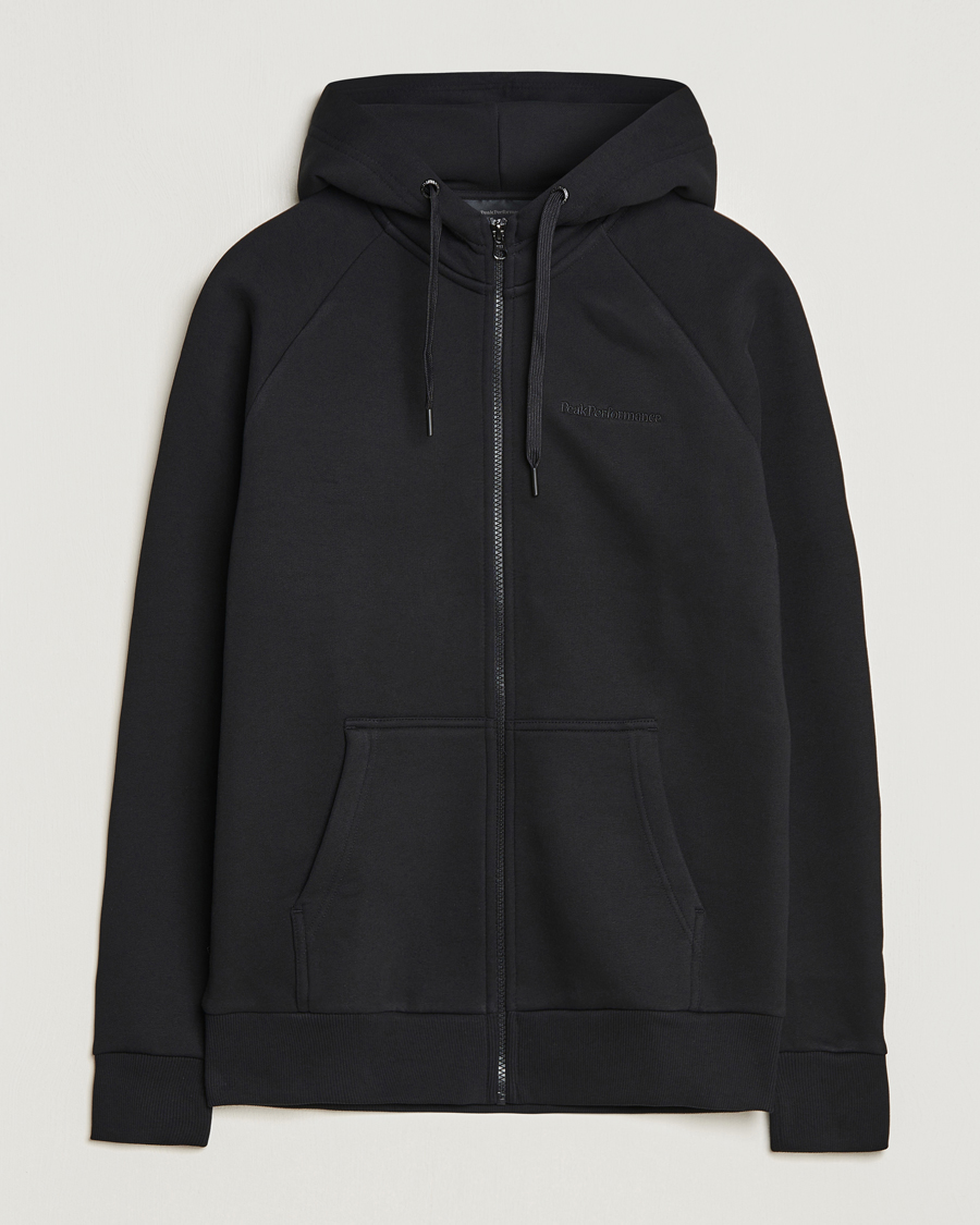 Herre | Gensere | Peak Performance | Original Logo Full Zip Hoodie Black