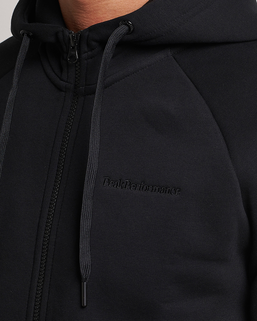 Herre | Gensere | Peak Performance | Original Logo Full Zip Hoodie Black