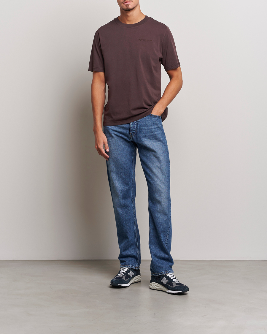 Herre | T-Shirts | Peak Performance | Original Logo Crew Neck T-Shirt Desert Plum