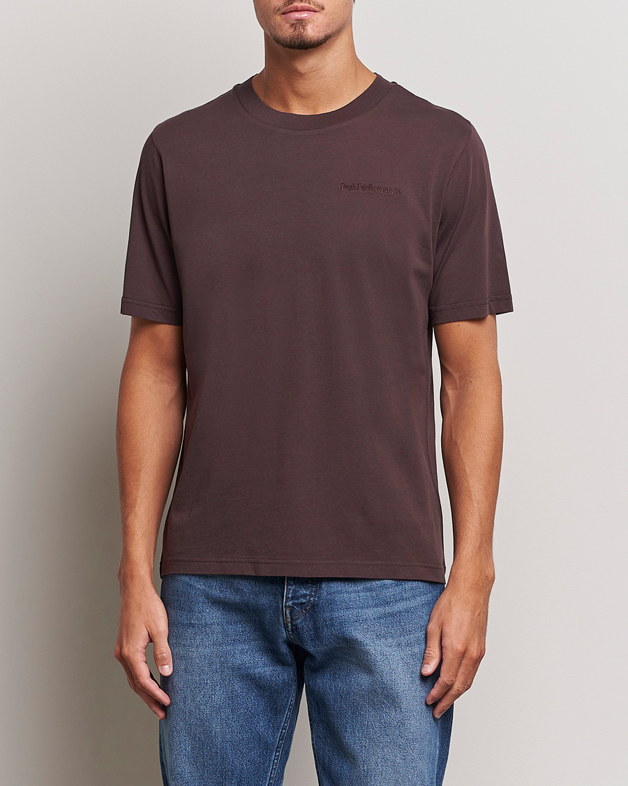 Herre | T-Shirts | Peak Performance | Original Logo Crew Neck T-Shirt Desert Plum