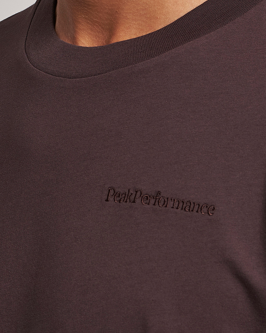 Herre | T-Shirts | Peak Performance | Original Logo Crew Neck T-Shirt Desert Plum