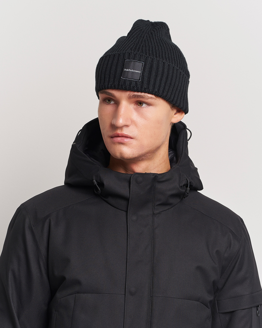 Herre |  | Peak Performance | Cornice Ribbed Hat Black