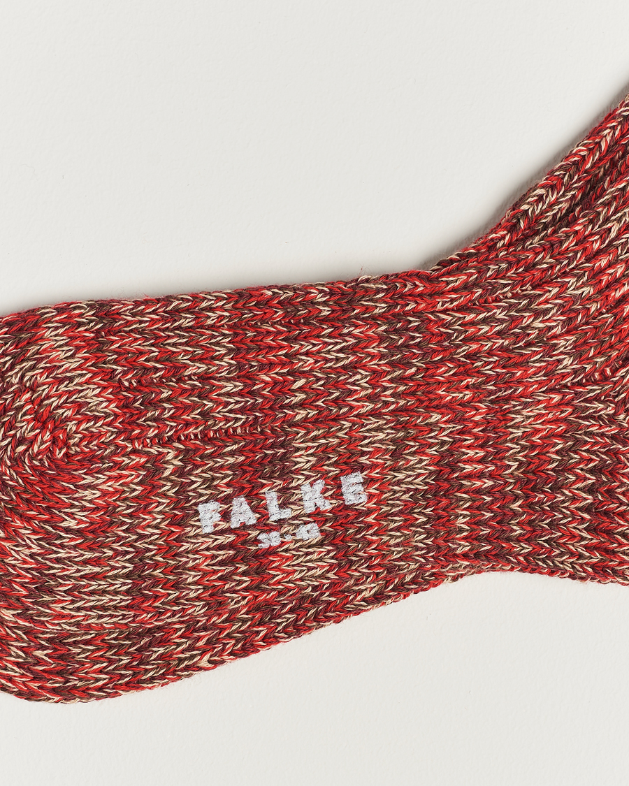 Herre | Undertøy | Falke | Brooklyn Cotton Sock Red Flesh