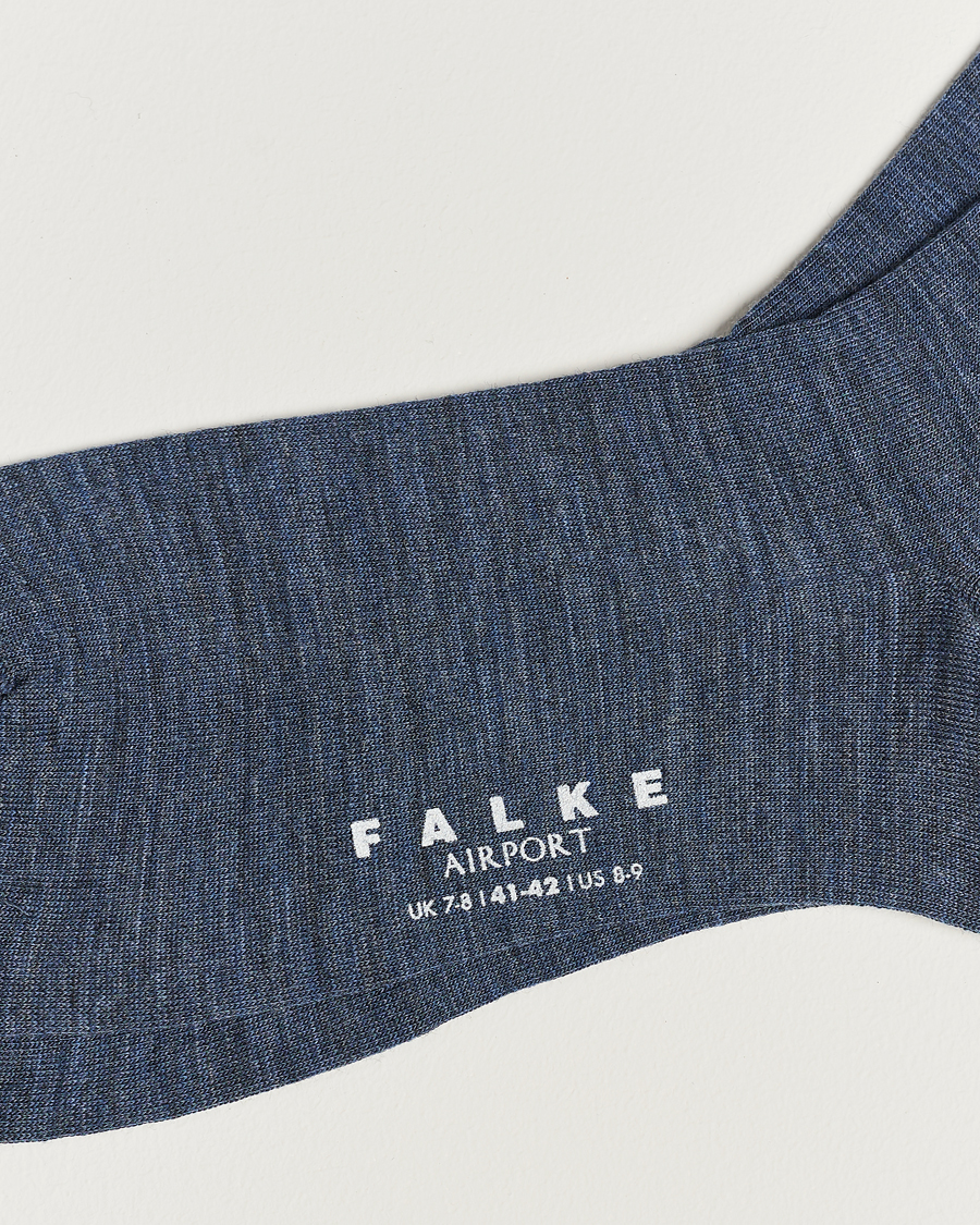 Herre | Sokker | Falke | Airport Socks Dark Blue Melange