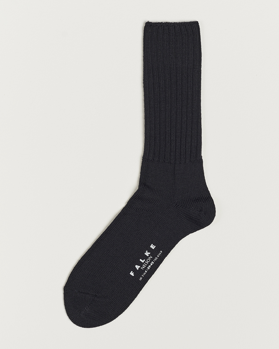 Herre |  | Falke | Nelson Wool Boot Sock Black