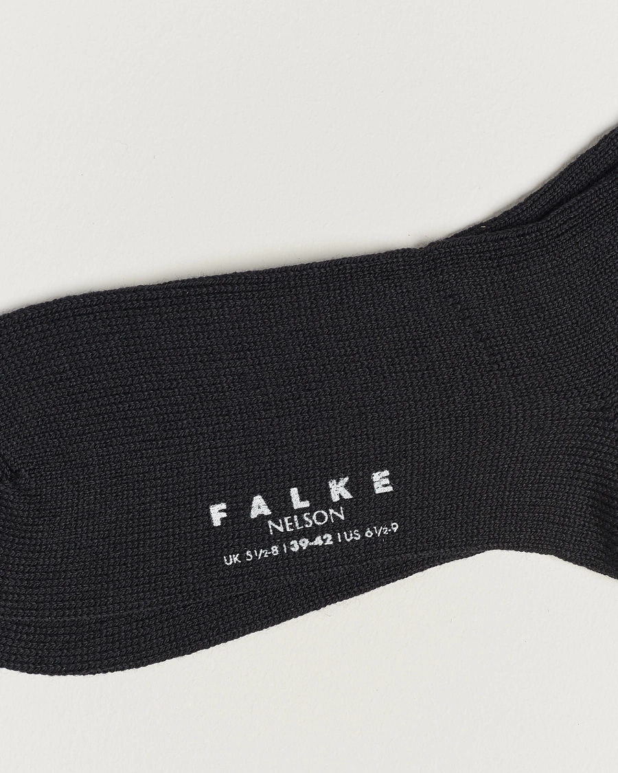 Herre | Sokker | Falke | Nelson Wool Boot Sock Black