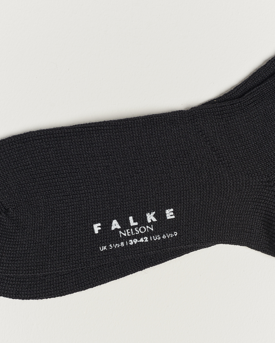 Herre | Falke | Falke | Nelson Wool Boot Sock Black