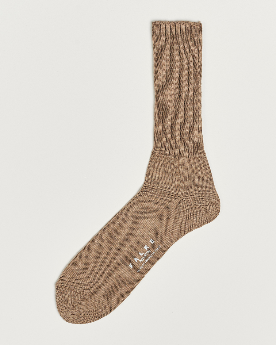 Herre | Undertøy | Falke | Nelson Wool Boot Sock Nutmeg Melange