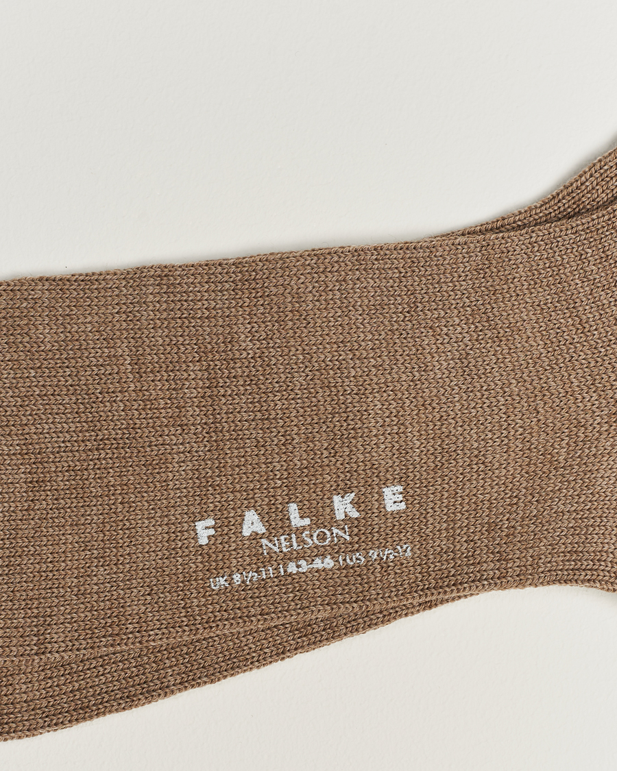 Herre | Undertøy | Falke | Nelson Wool Boot Sock Nutmeg Melange