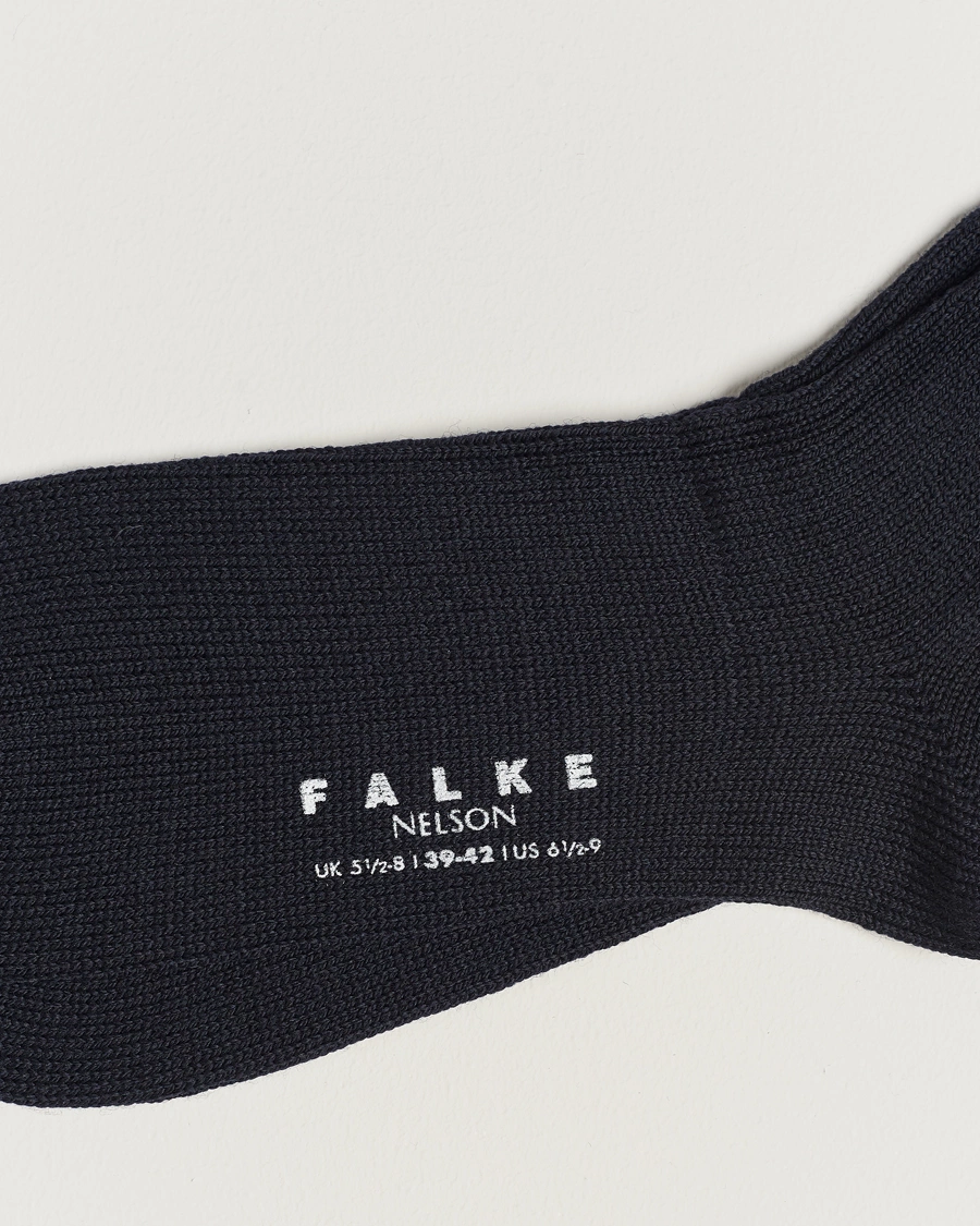 Herre | Undertøy | Falke | Nelson Wool Boot Sock Dark Navy
