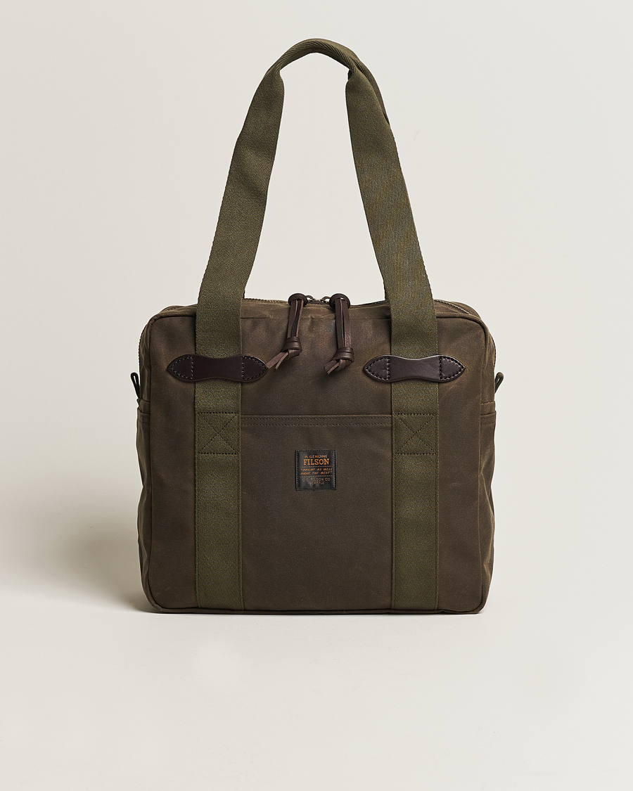 Herre | Totebags | Filson | Tin Cloth Tote Bag Otter Green