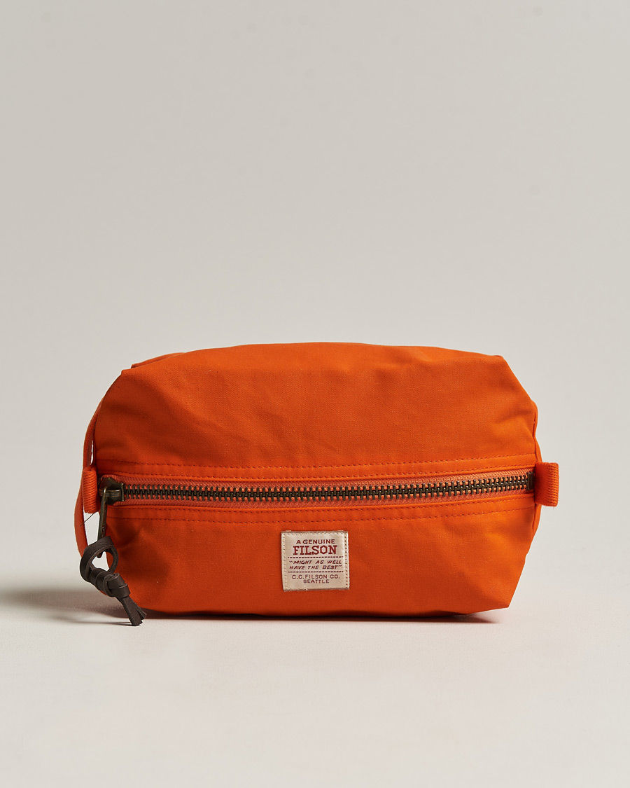 Herre | Filson Tin Cloth Travel Kit Flame | Filson | Tin Cloth Travel Kit Flame