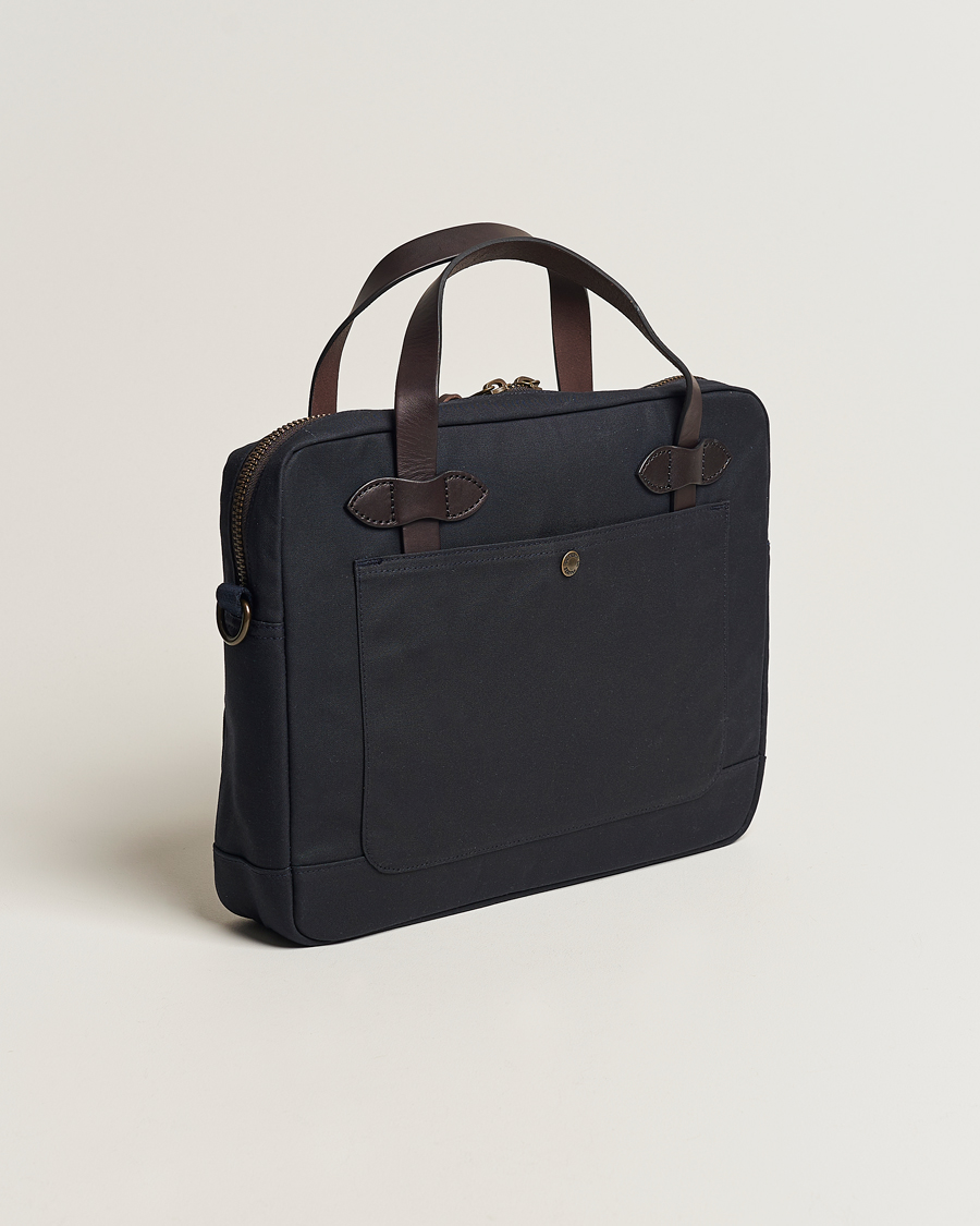 Herre | Dokumentvesker | Filson | Tin Cloth Compact Briefcase Navy