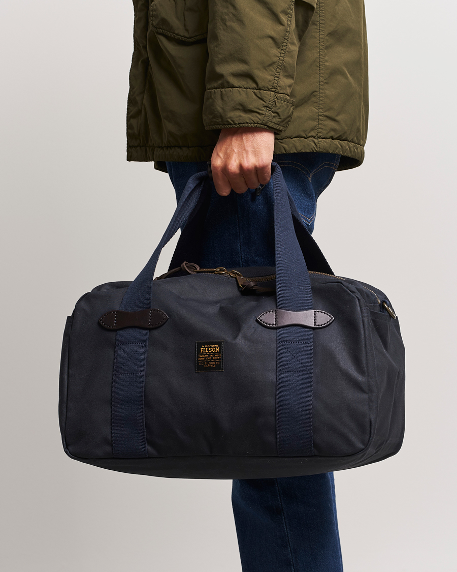 Herre | Filson Tin Cloth Small Duffle Bag Navy | Filson | Tin Cloth Small Duffle Bag Navy