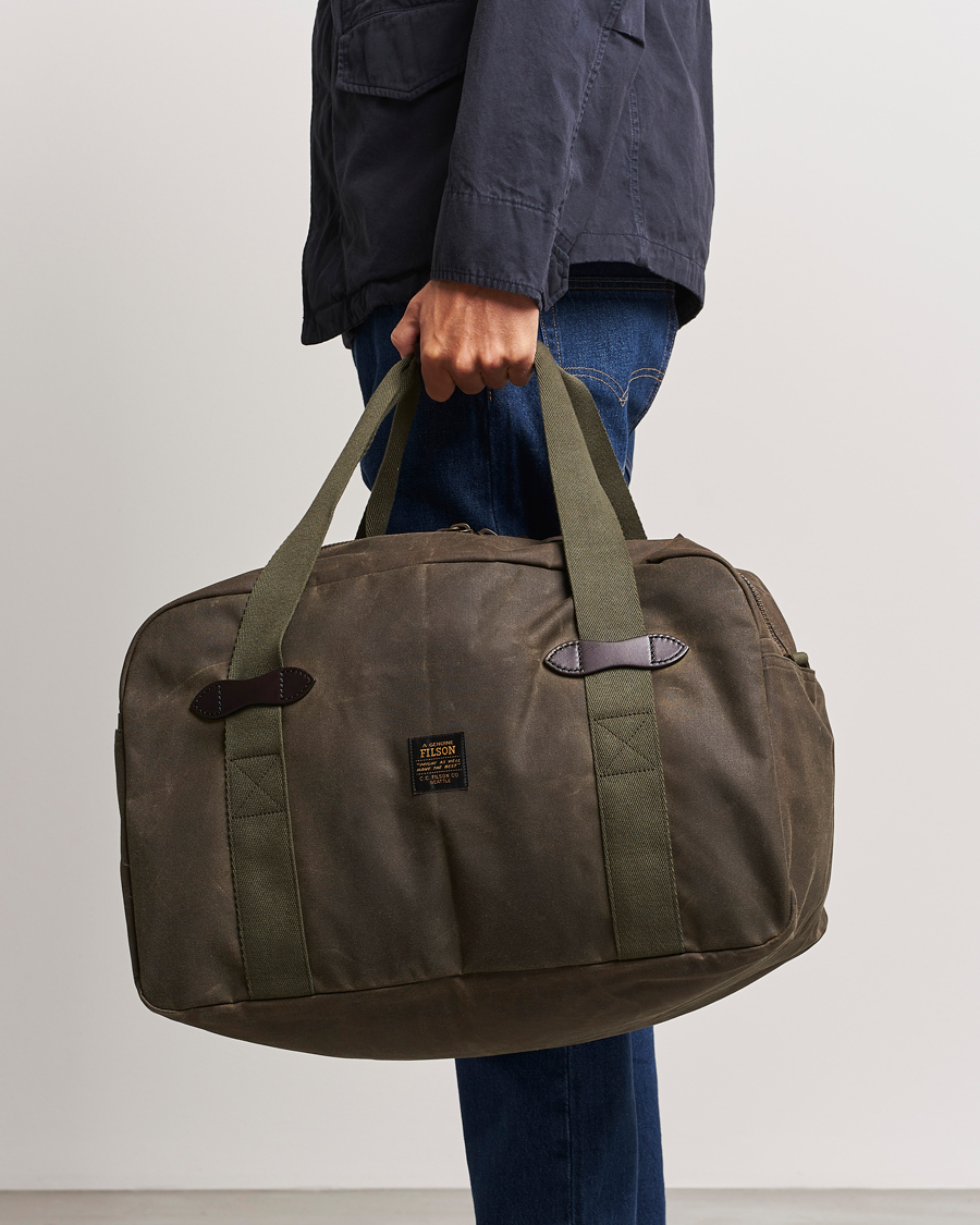 Herre |  | Filson | Tin Cloth Medium Duffle Bag Otter Green