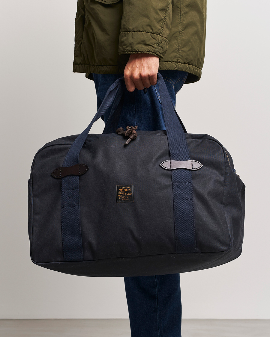 Herre | Filson Tin Cloth Medium Duffle Bag Navy | Filson | Tin Cloth Medium Duffle Bag Navy