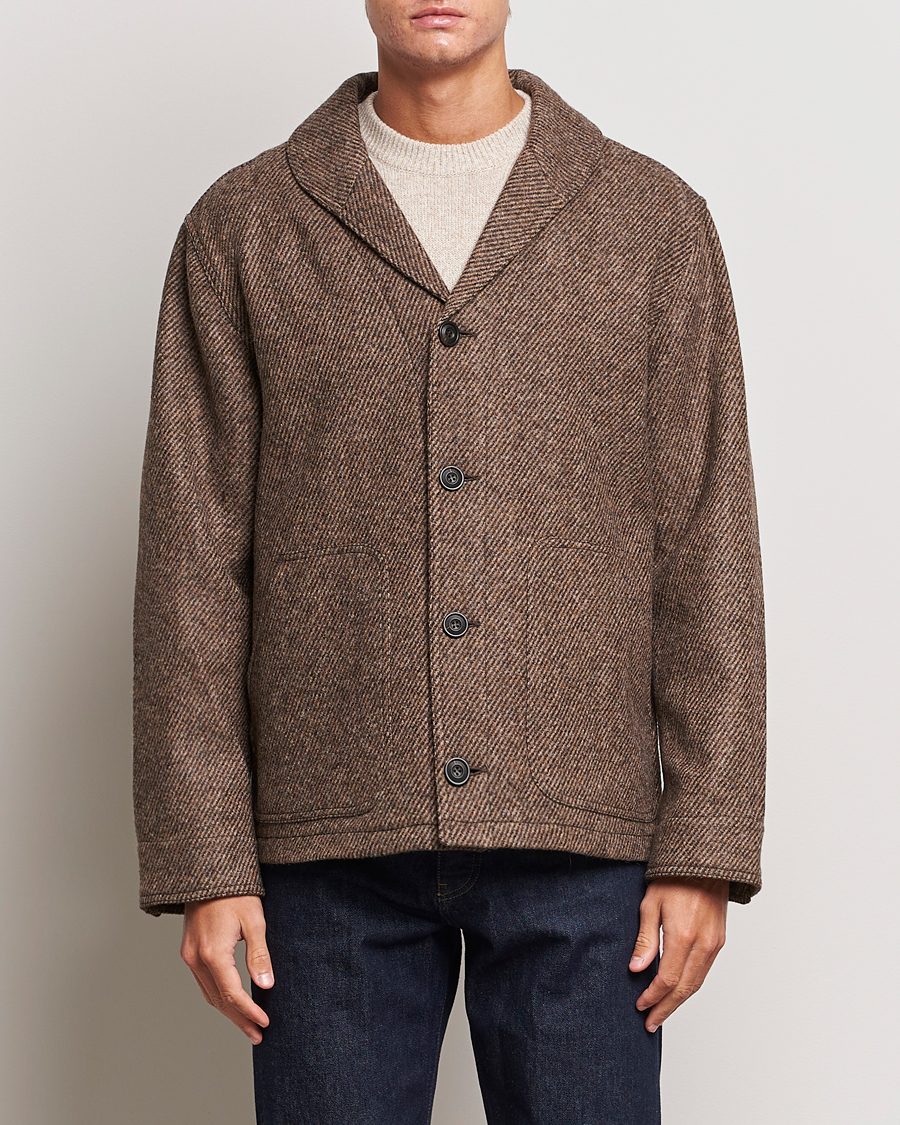 Herre | Filson | Filson | Decatur Island Wool Jacket Natural Brown