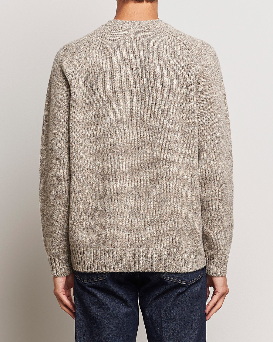 Herre | Gensere | Filson | Irish Wool 5-Guage Knitted Sweater Natural/Brown