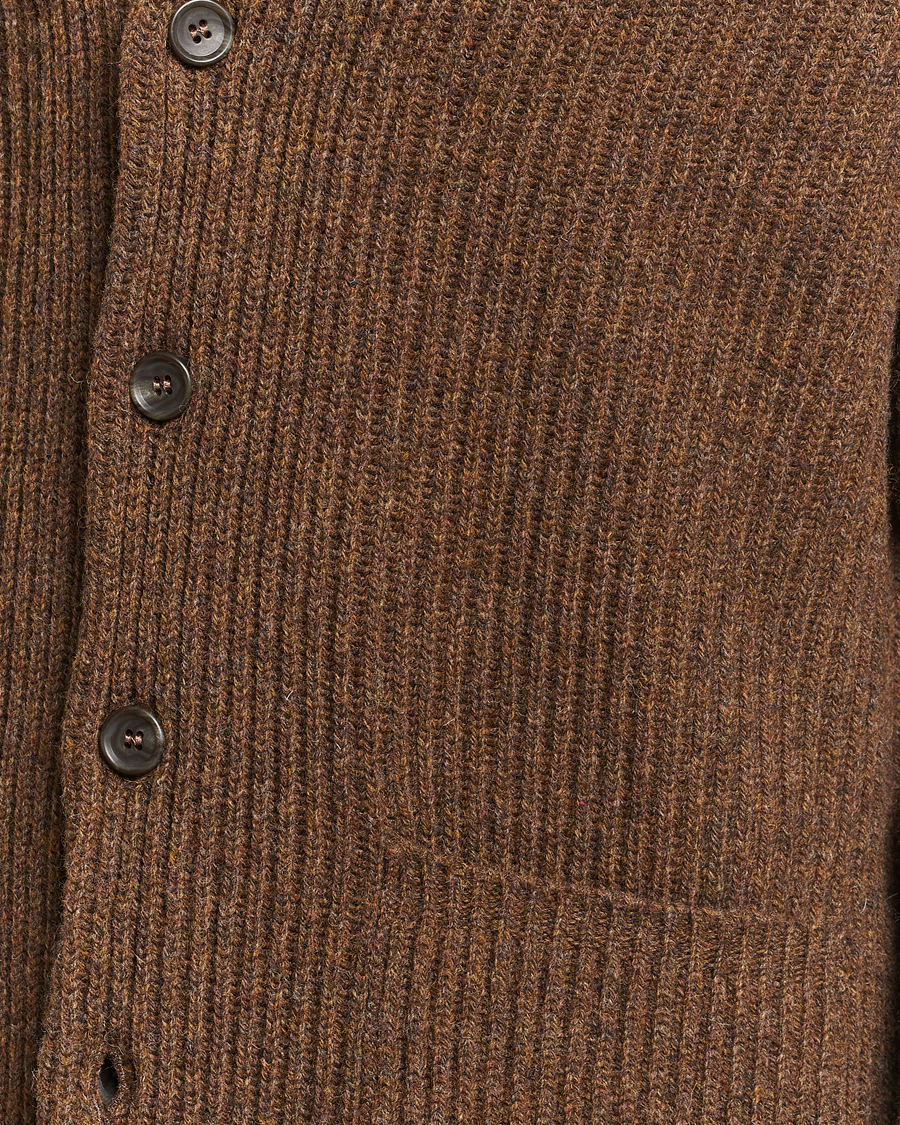 Herre | Gensere | Filson | Bristol Wool Cardigan Brown Heather