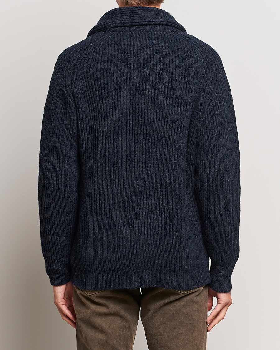 Herre | Gensere | Filson | Bristol Wool Cardigan Dark Navy Heather