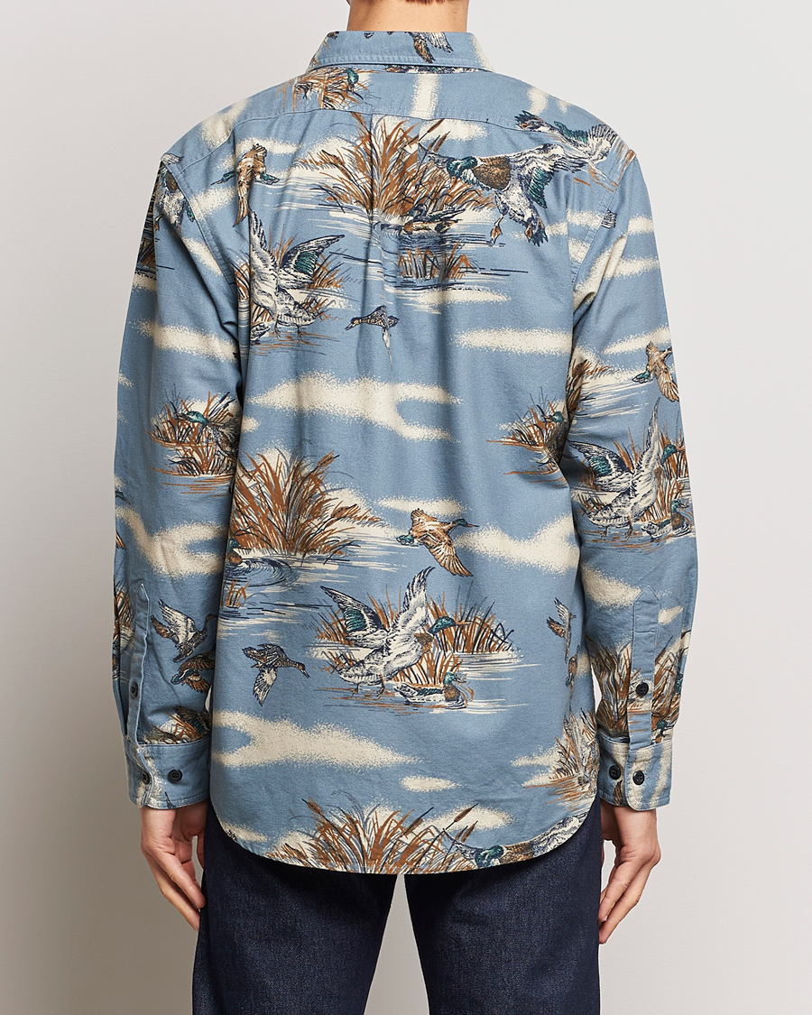 Herre | Skjorter | Filson | Field Flannel Shirt Marsh Scenic/Blue