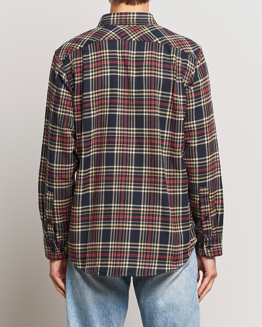 Herre | Skjorter | Filson | Vintage Flannel Work Shirt Navy/Ivory Red