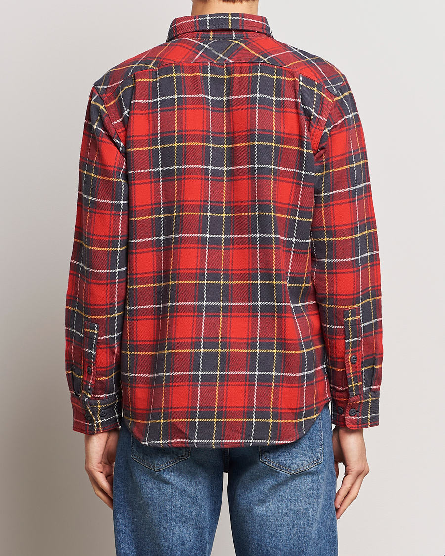 Herre | Skjorter | Filson | Vintage Flannel Work Shirt Red Charcoal Plaid
