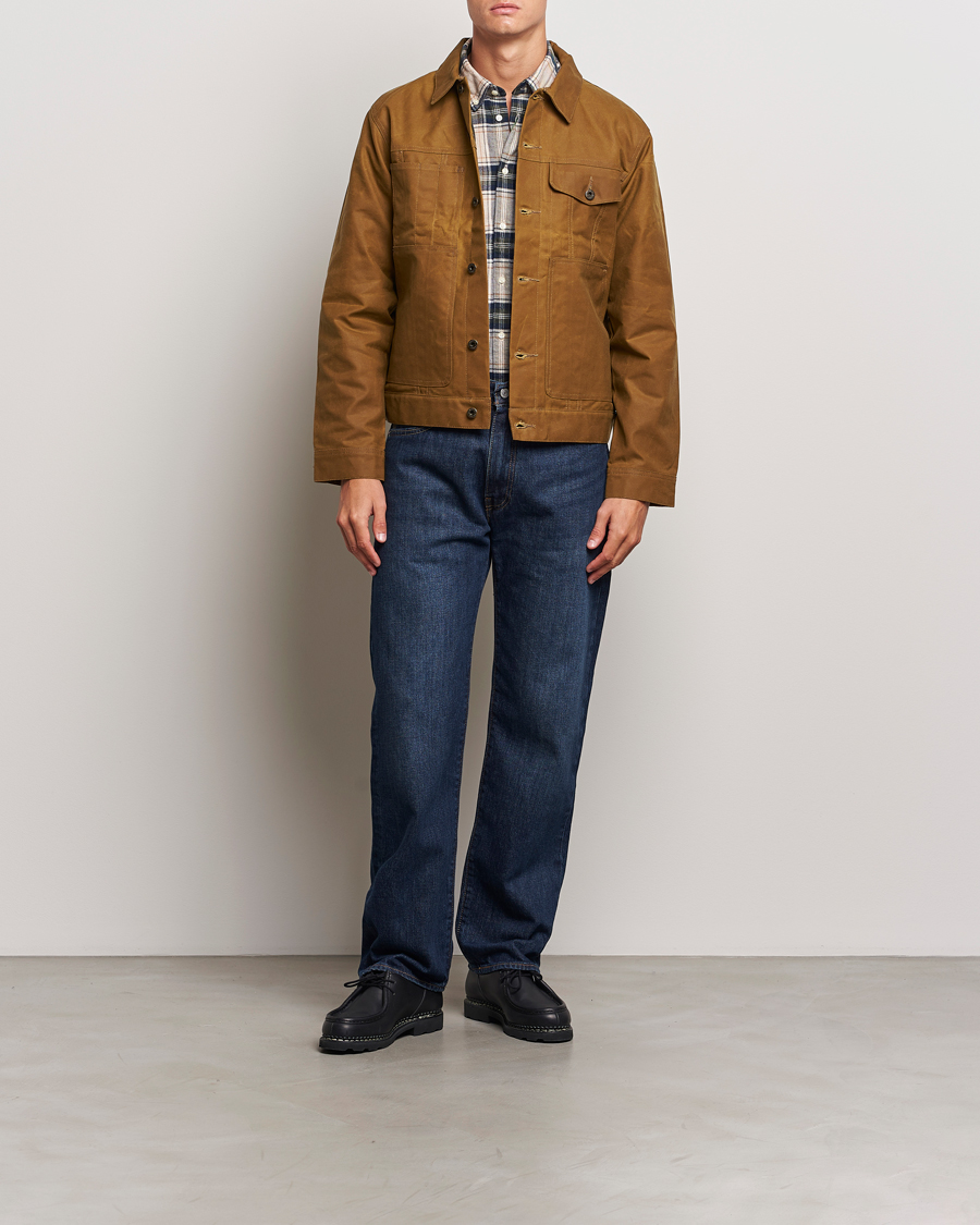 Herre | Jakker | Filson | Tin Cloth Short Lined Cruiser Dark Tan