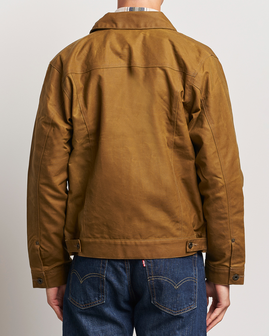 Herre | Jakker | Filson | Short Lined Tin Cloth Cruiser Dark Tan