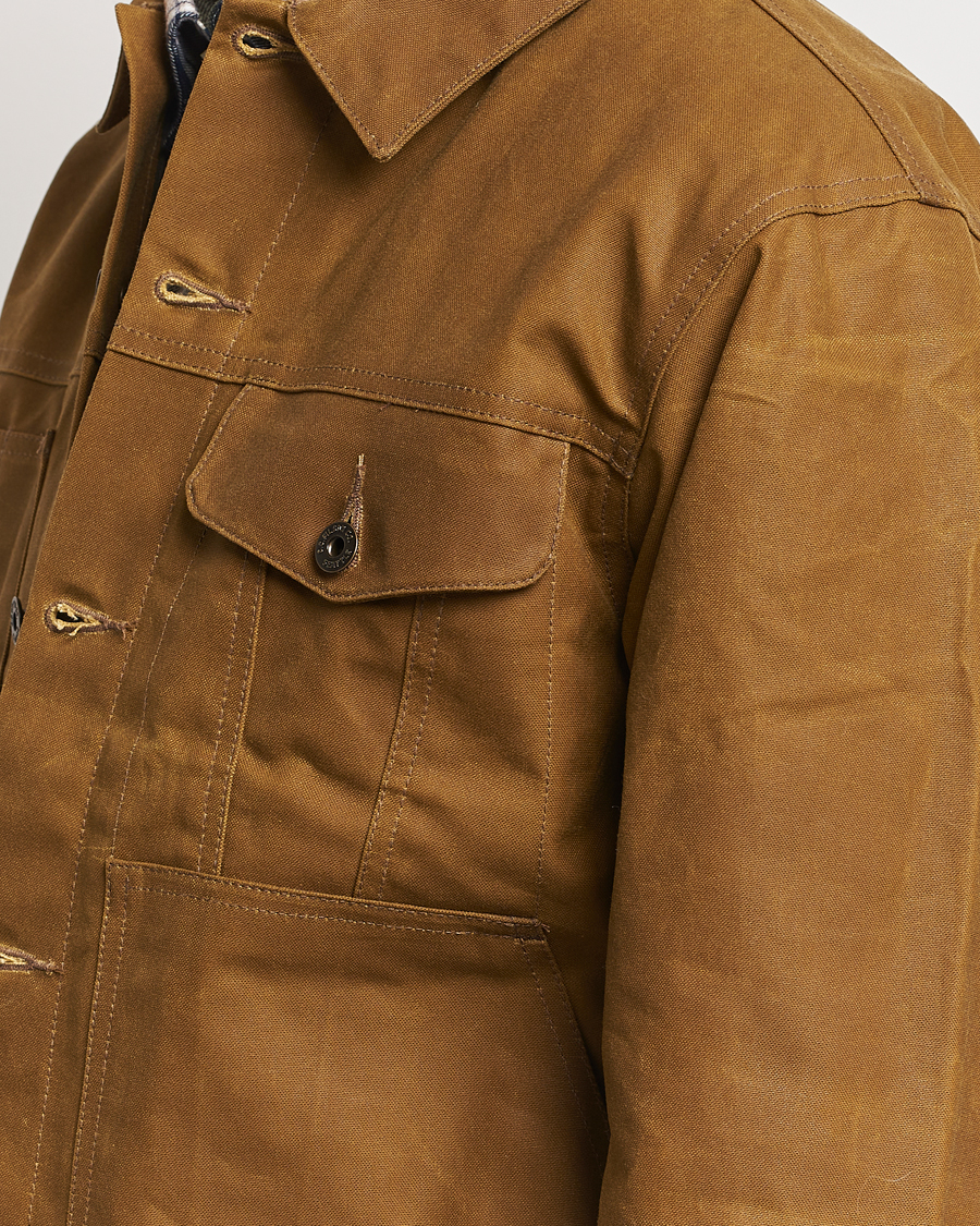 Herre | Jakker | Filson | Tin Cloth Short Lined Cruiser Dark Tan