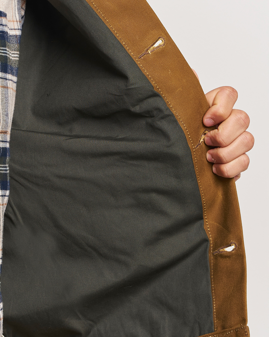 Herre | Jakker | Filson | Tin Cloth Short Lined Cruiser Dark Tan