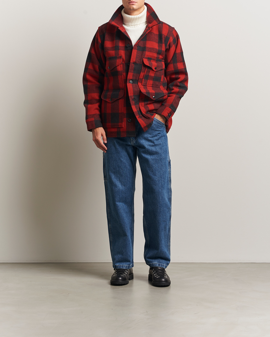 Herre | Jakker | Filson | Mackinaw Wool Cruiser Brick Red