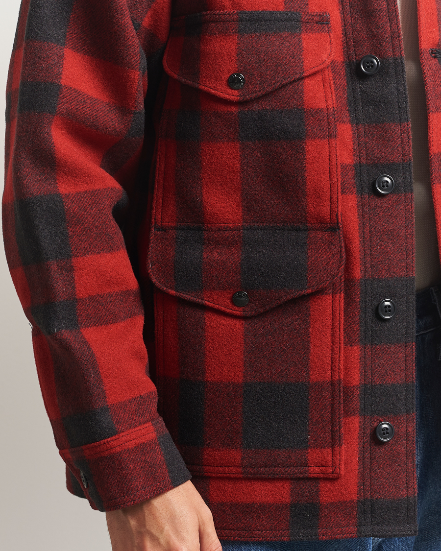 Herre | Jakker | Filson | Mackinaw Wool Cruiser Brick Red