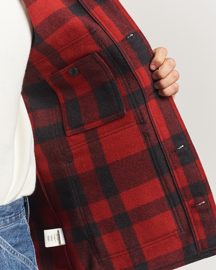 Herre | Jakker | Filson | Mackinaw Wool Cruiser Brick Red