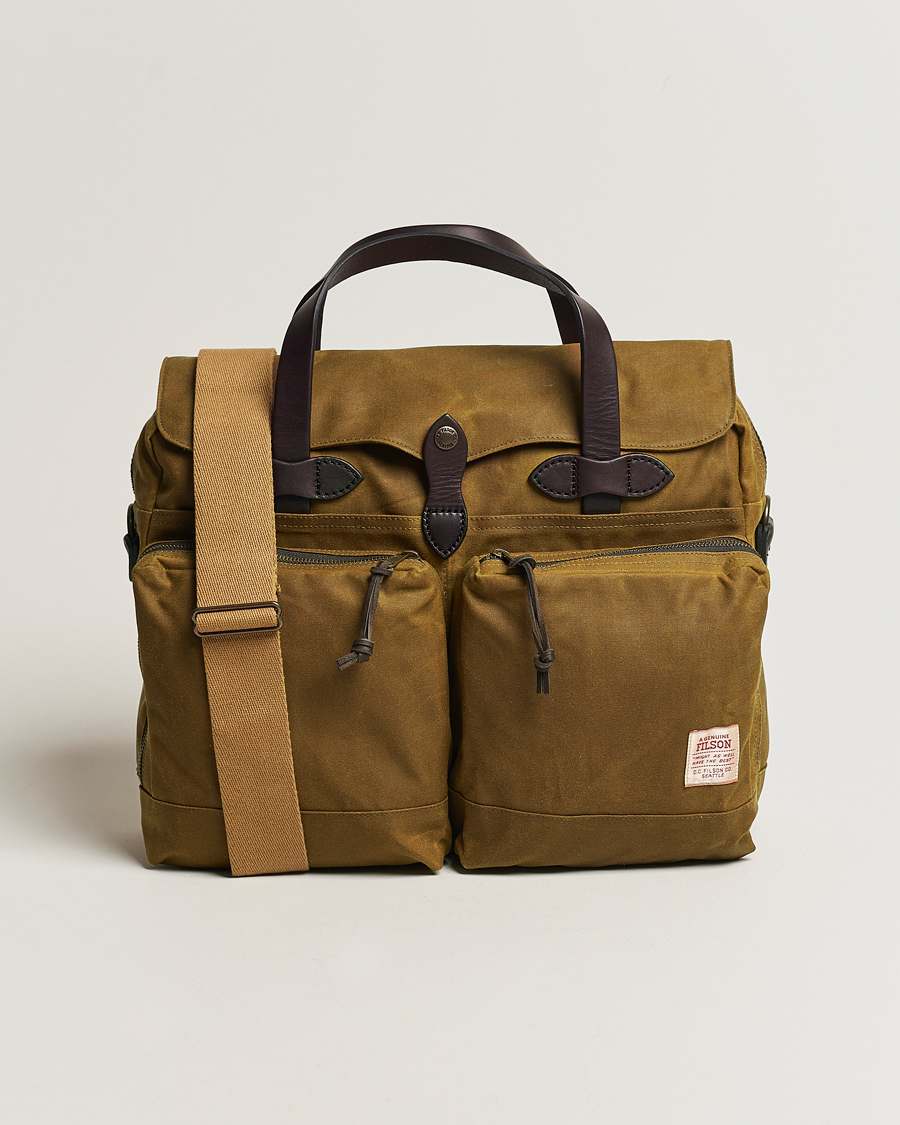 Herre | Filson 24-Hour Tin Briefcase Dark Tan | Filson | 24-Hour Tin Briefcase Dark Tan