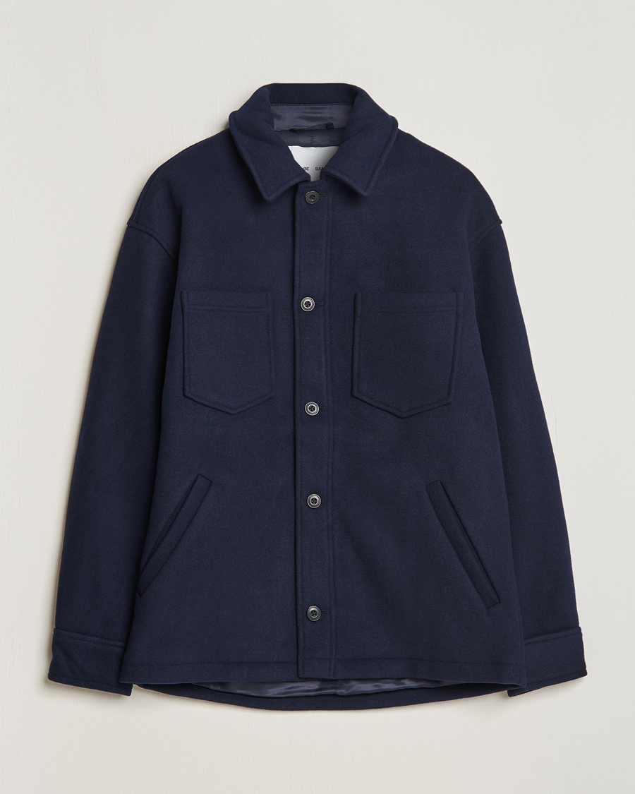 Herre | | Samsøe & Samsøe | Pally Padded Shirt Jacket Salute Navy