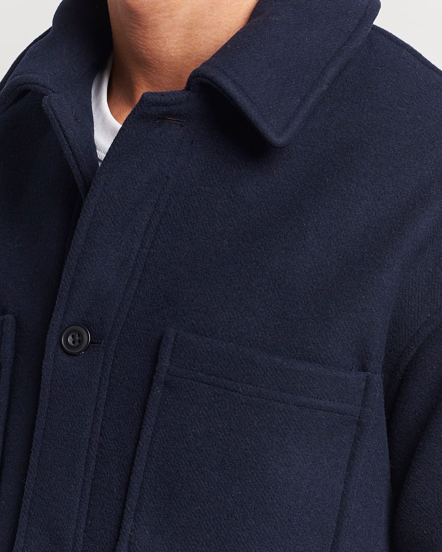 Herre | Jakker | Samsøe Samsøe | Pally Padded Shirt Jacket Salute Navy