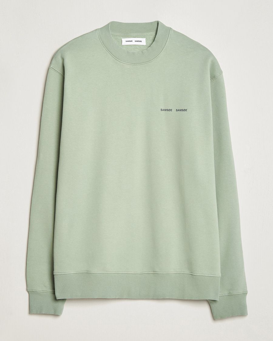 Herre | Gensere | Samsøe Samsøe | Samsøe & Samsøe Norsbro Crew Neck Sweatshirt Iceberg Green