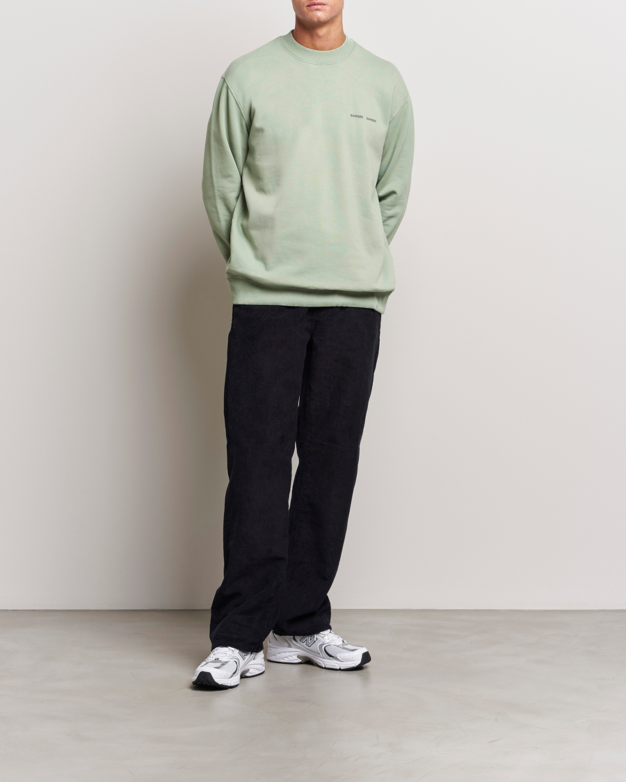 Herre | Gensere | Samsøe Samsøe | Samsøe & Samsøe Norsbro Crew Neck Sweatshirt Iceberg Green