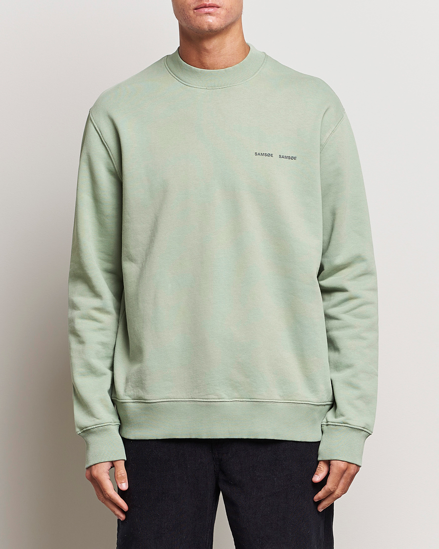 Herre |  | Samsøe & Samsøe | Norsbro Crew Neck Sweatshirt Iceberg Green