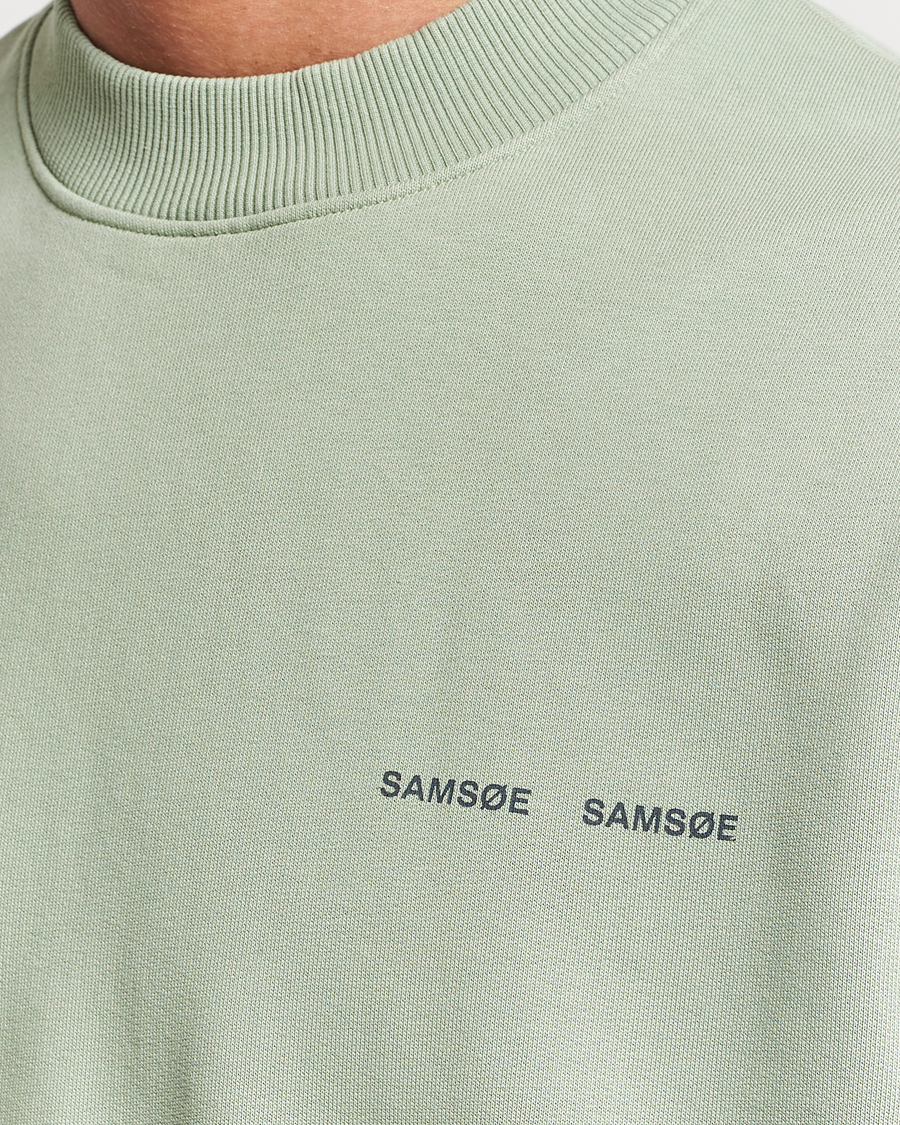 Herre | Gensere | Samsøe Samsøe | Samsøe & Samsøe Norsbro Crew Neck Sweatshirt Iceberg Green