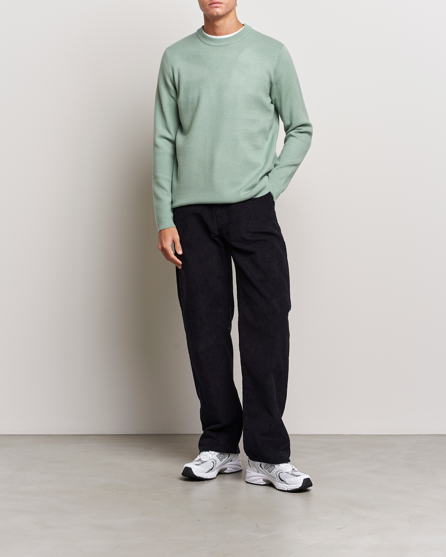 Herre | Gensere | Samsøe Samsøe | Samsøe & Samsøe Guna Crew Neck Iceberg Green