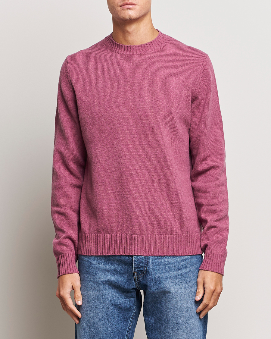 Herre | Strikkede gensere | Samsøe Samsøe | Syllie Wool Crew Neck Tulipwood