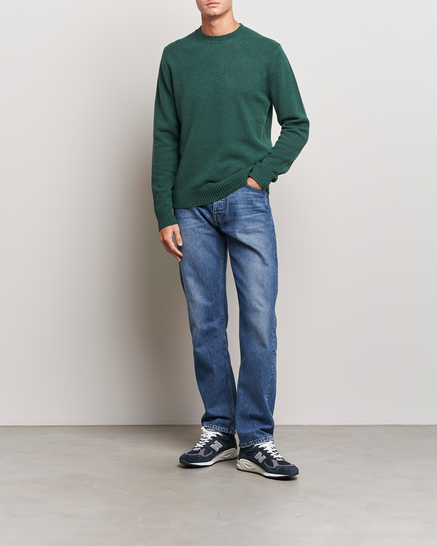 Herre | Gensere | Samsøe Samsøe | Samsøe & Samsøe Syllie Wool Crew Neck Garden Topiary