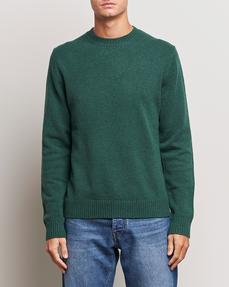Herre | Gensere | Samsøe Samsøe | Samsøe & Samsøe Syllie Wool Crew Neck Garden Topiary
