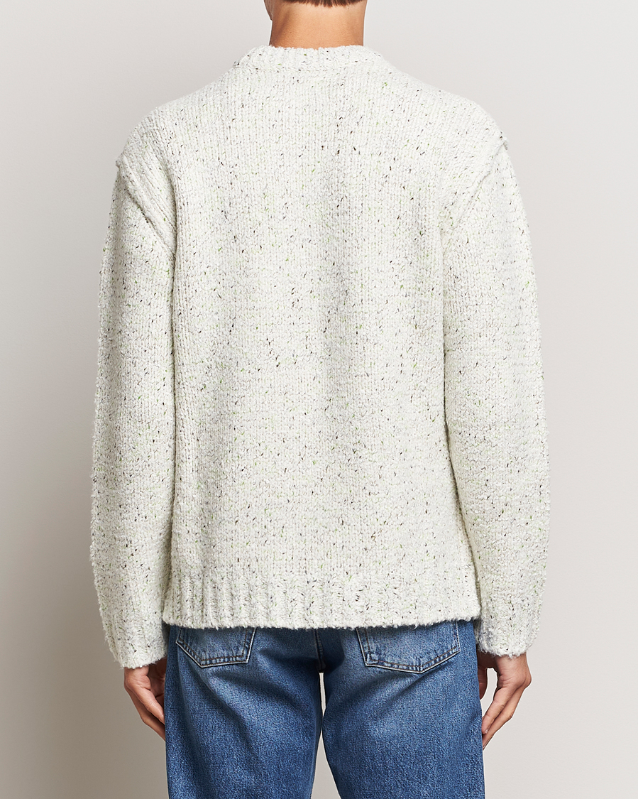 Herre | Gensere | Samsøe Samsøe | Samsøe & Samsøe Max Heavy Knitted Crew Neck White Neps